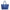 Saint Louis Tote Bag Blue in Coated Canvas, Silver hardware