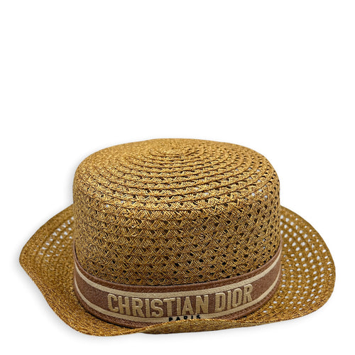 D-Bobby Brim Hat Beige in Straw