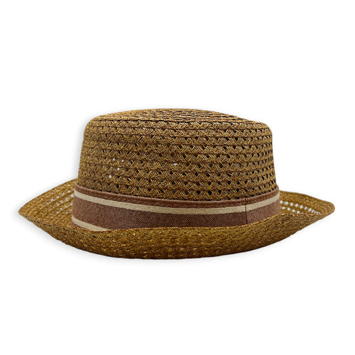 D-Bobby Brim Hat Beige in Straw