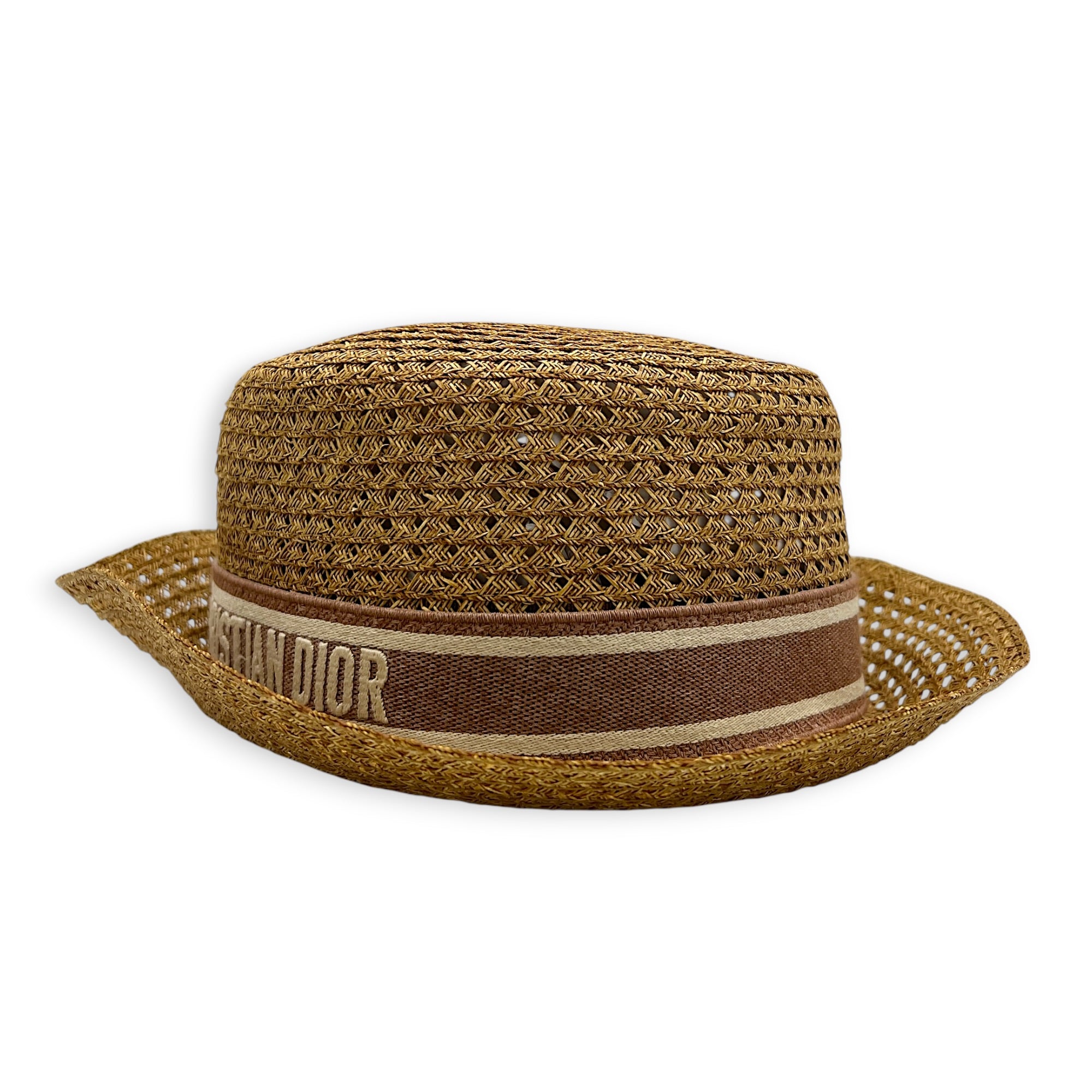 D-Bobby Brim Hat Beige in Straw