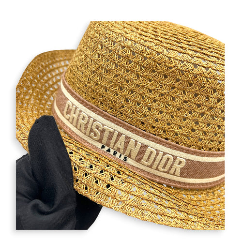 D-Bobby Brim Hat Beige in Straw