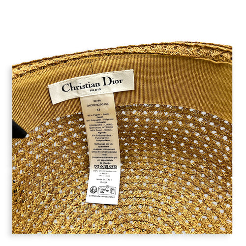 D-Bobby Brim Hat Beige in Straw