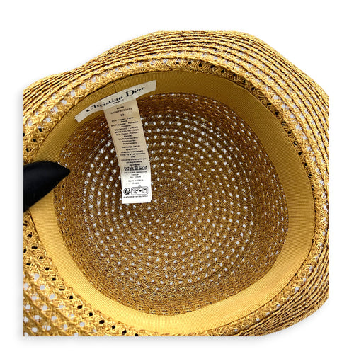 D-Bobby Brim Hat Beige in Straw