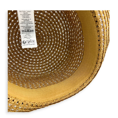 D-Bobby Brim Hat Beige in Straw