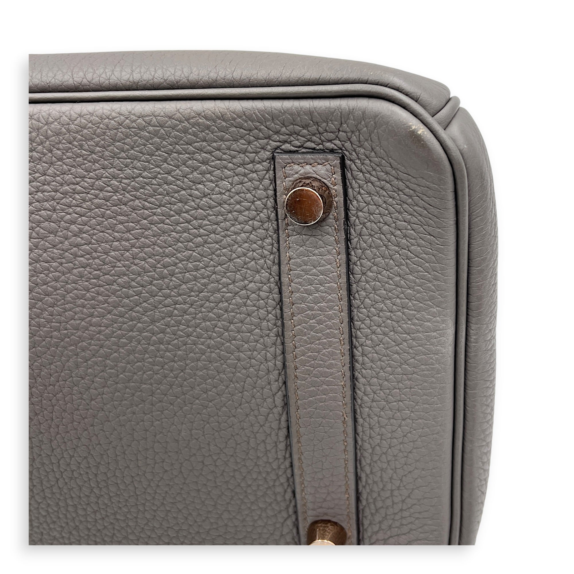 Birkin 30 Etain Top Handle Bag in Togo, Gold hardware