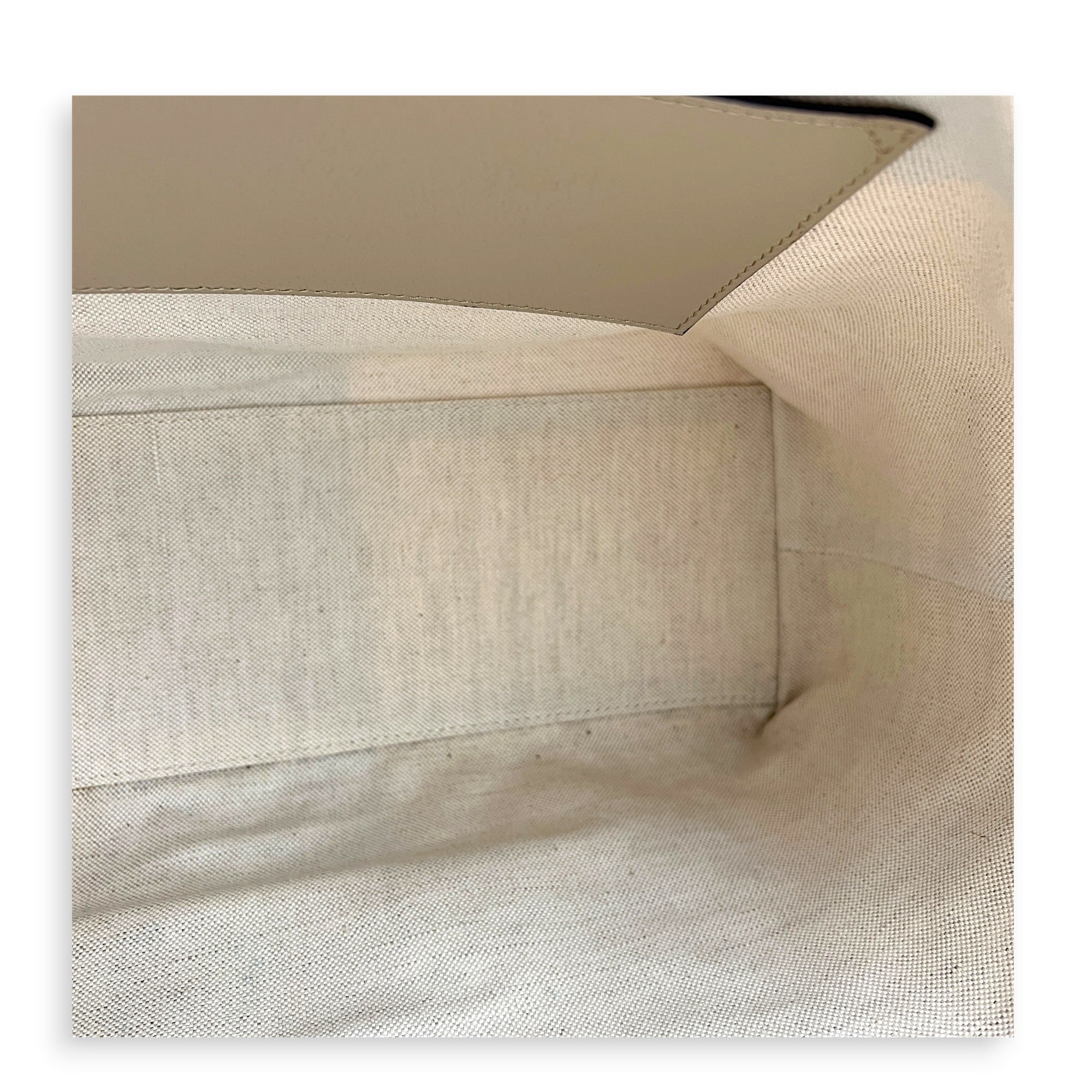 Ophidia Tote Bag White in Coated Canvas, Gold hardware