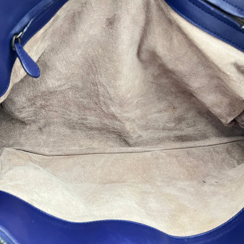 Intrecciato Tote Bag Purple in Nappa Leather, Ruthenium hardware