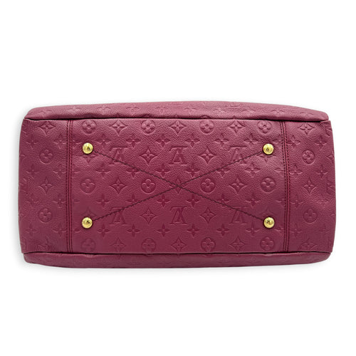 Artsy Shoulder Bag MM Red in Empreinte Leather, Gold hardware