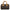 Speedy Top Handle Bag Nano Brown in Coated Canvas, Gold hardware