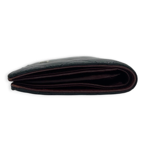CC Wallet Black in Lambskin, Silver hardware