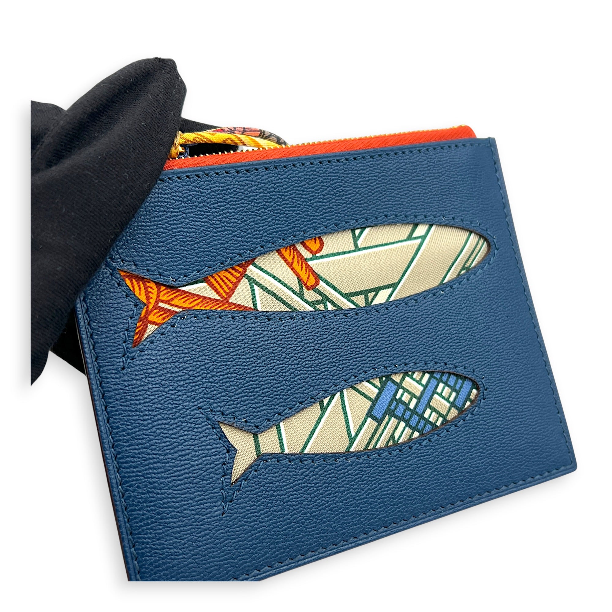 Change Pouch Petite H Multi-colour in Chevre Mysore, Gold hardware