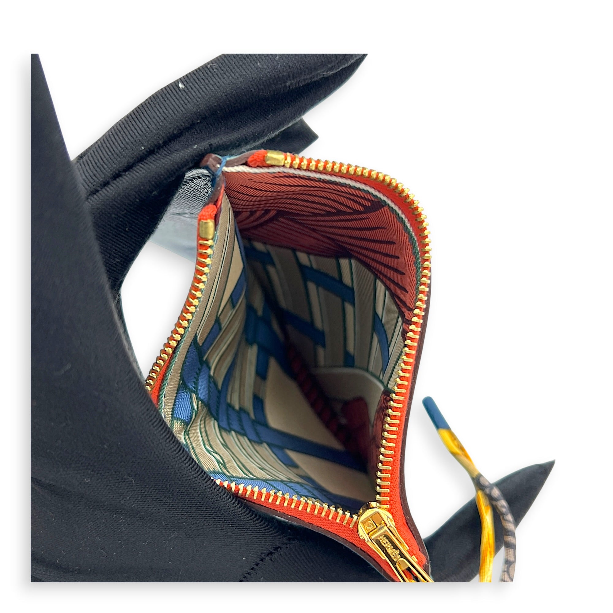 Change Pouch Petite H Multi-colour in Chevre Mysore, Gold hardware