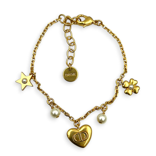 Lucky Charm Gold Bracelet in Metal, Gold hardware