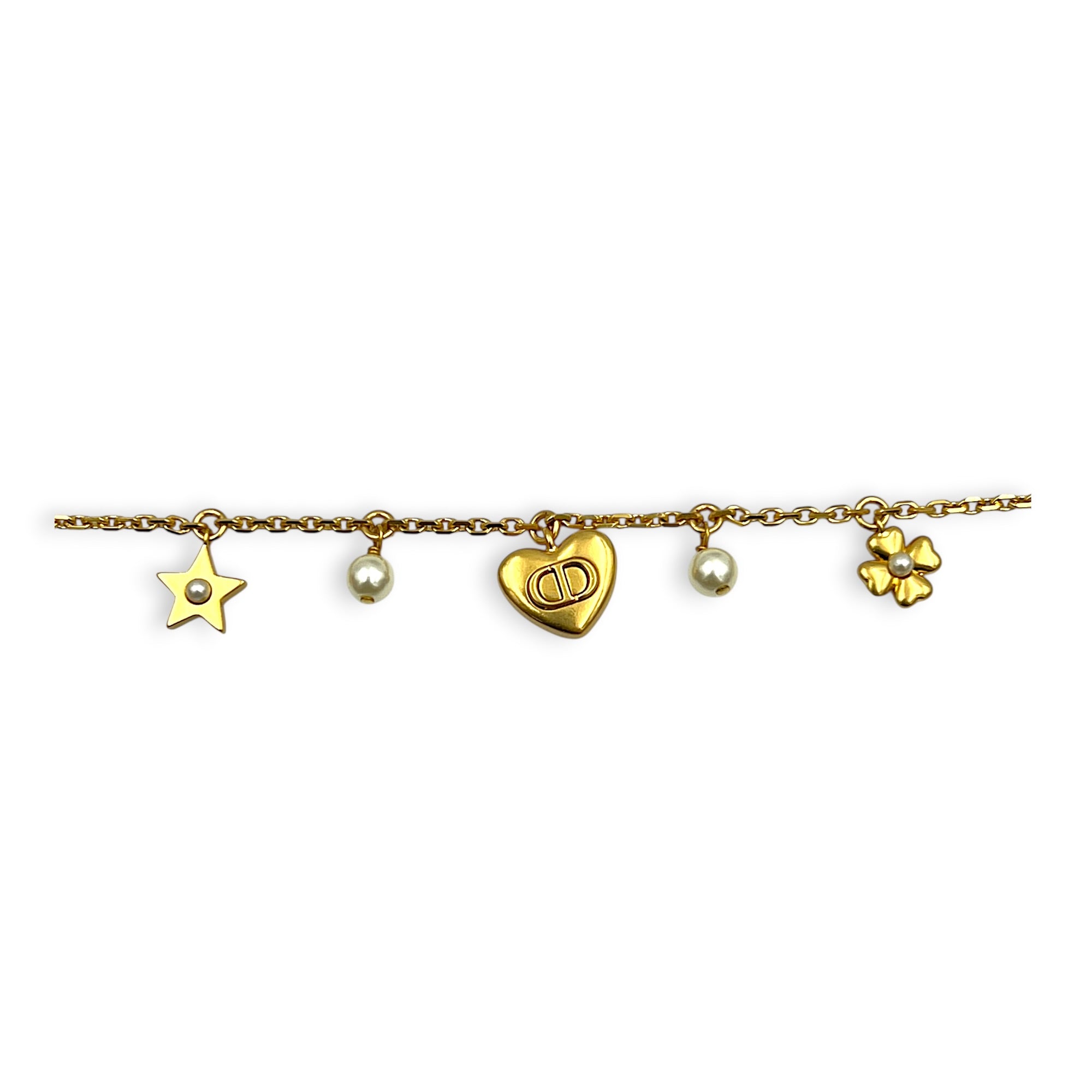Lucky Charm Gold Bracelet in Metal, Gold hardware