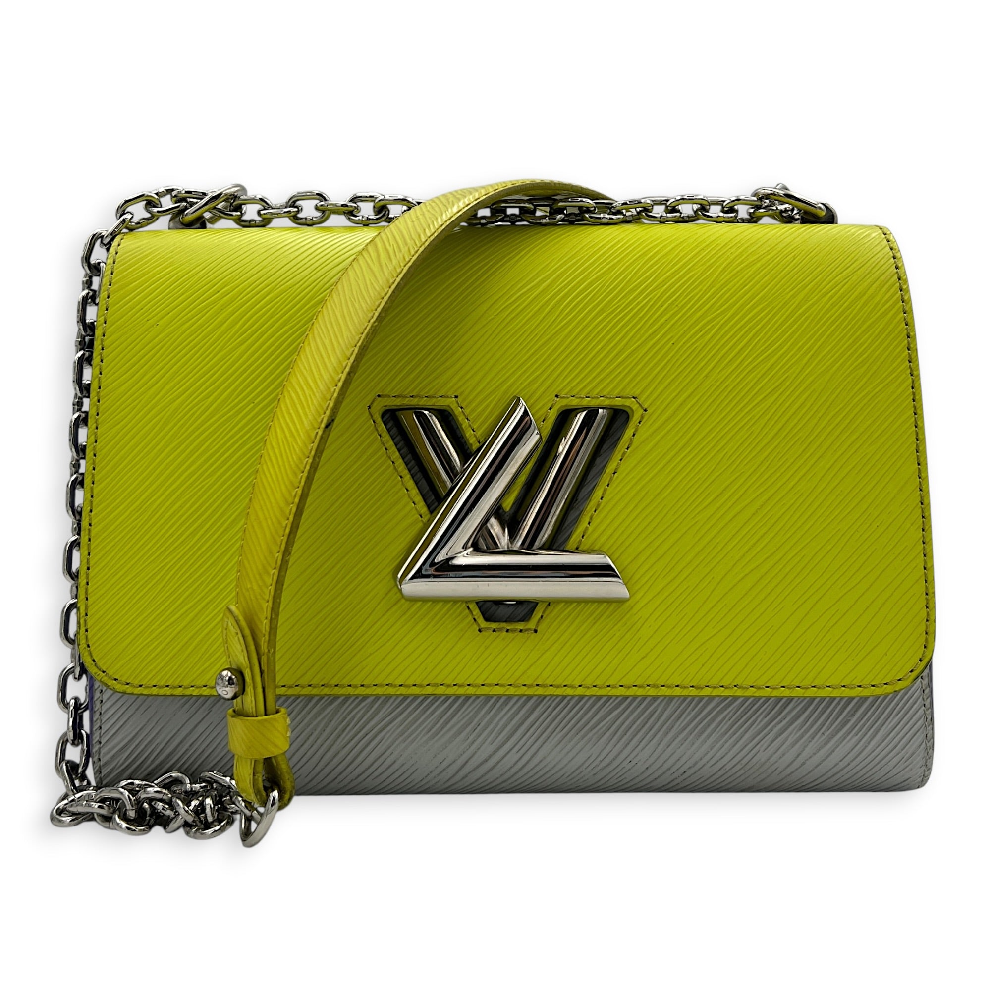 Twist Shoulder Bag Multi-colour in Epi Leather, Silver hardware