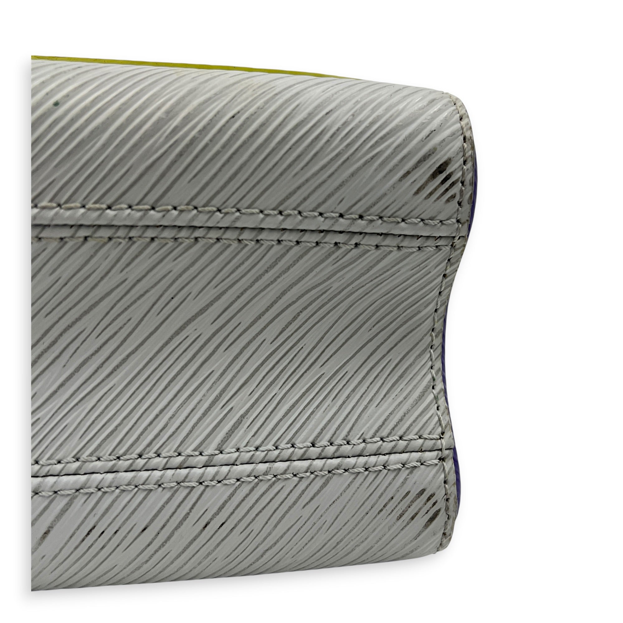 Twist Shoulder Bag Multi-colour in Epi Leather, Silver hardware