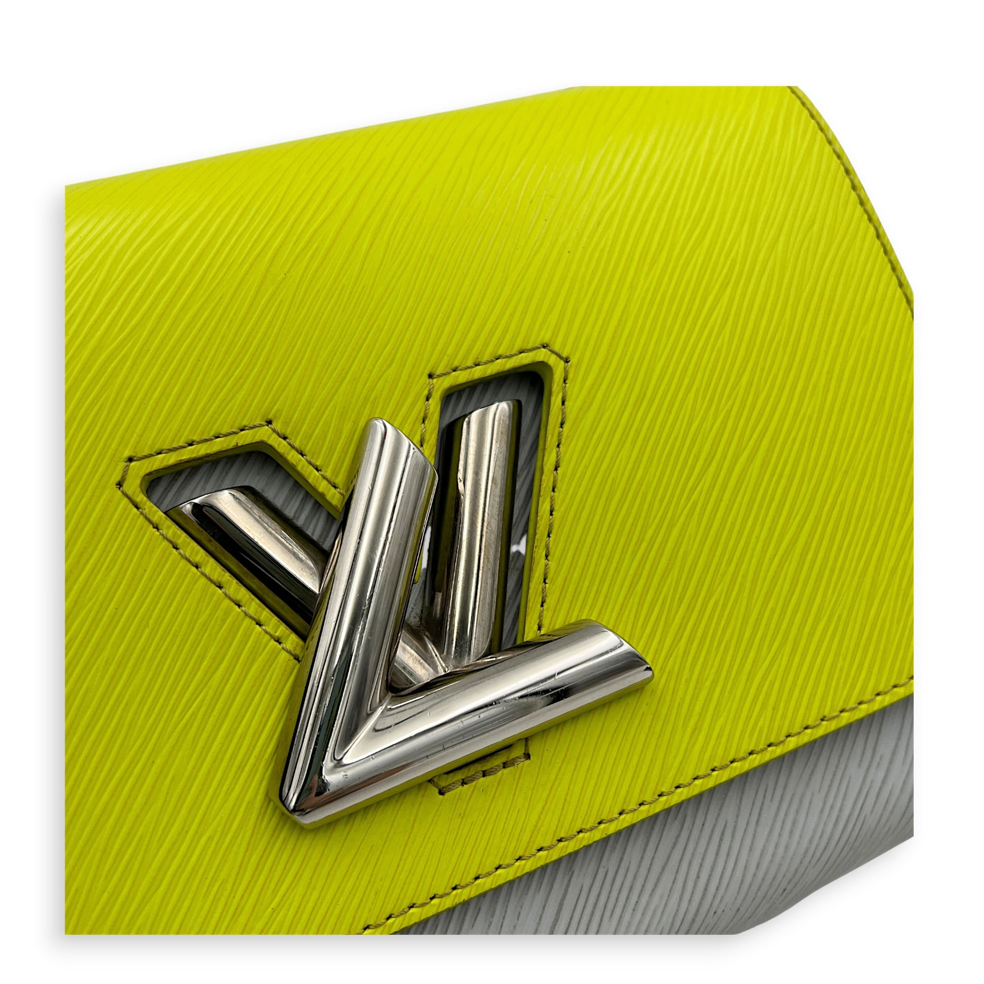 Twist Shoulder Bag Multi-colour in Epi Leather, Silver hardware