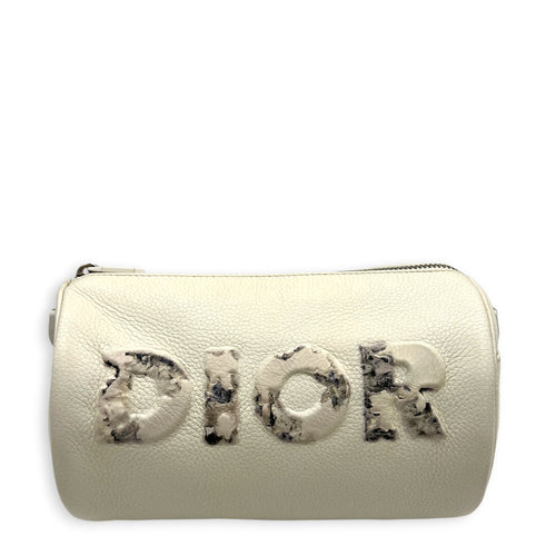 x Daniel Arsham Roller Shoulder Bag White in Calfskin, White hardware