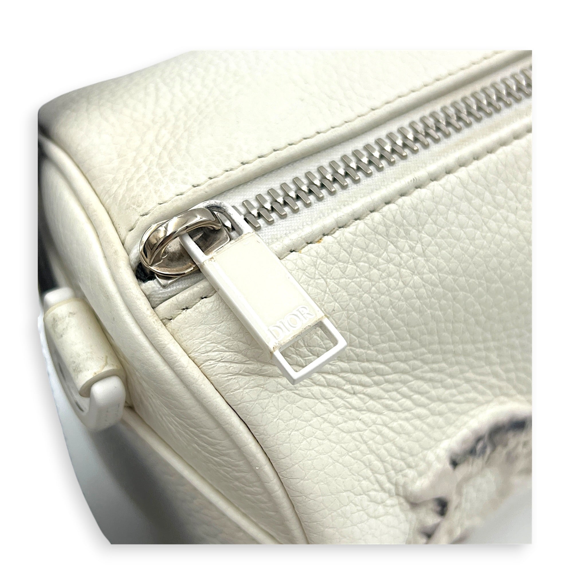 x Daniel Arsham Roller Shoulder Bag White in Calfskin, White hardware