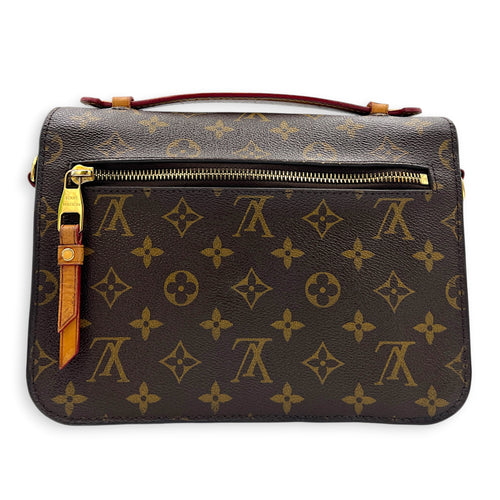 Metis Crossbody Bag Gold in Monogram Coated Canvas, Gold hardware
