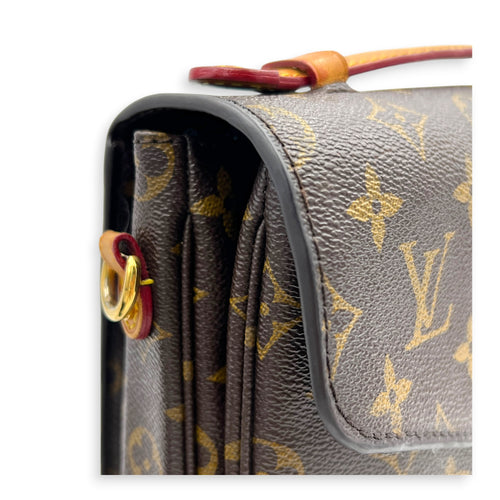 Metis Crossbody Bag Gold in Monogram Coated Canvas, Gold hardware
