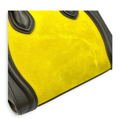 Luggage Nano Multi-colour Top Handle Bag in Calfskin, Gold hardware