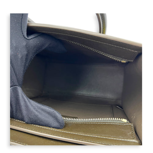 Luggage Nano Multi-colour Top Handle Bag in Calfskin, Gold hardware