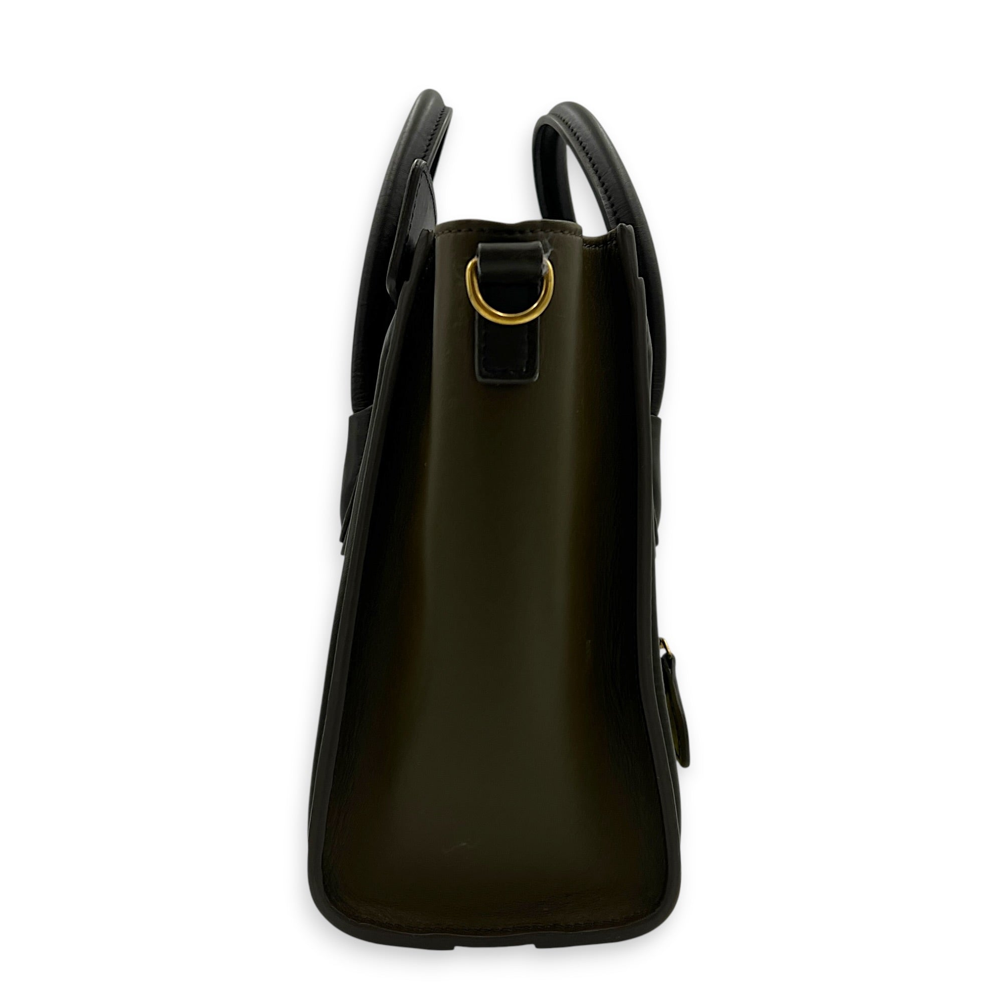 Luggage Nano Multi-colour Top Handle Bag in Calfskin, Gold hardware