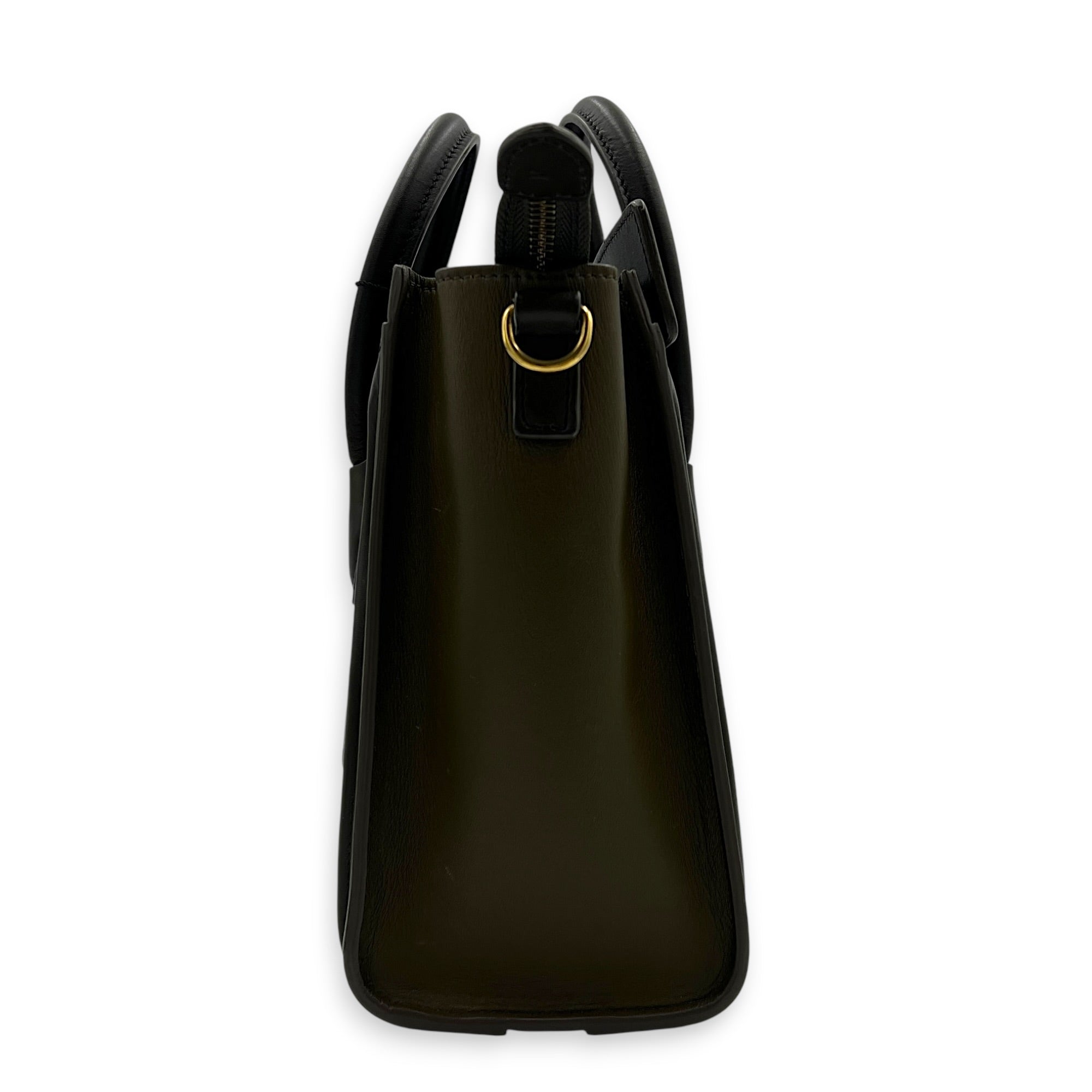 Luggage Nano Multi-colour Top Handle Bag in Calfskin, Gold hardware