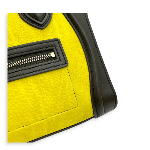 Luggage Nano Multi-colour Top Handle Bag in Calfskin, Gold hardware