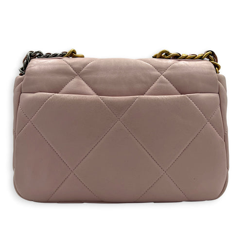 C19 Shoulder Bag Pink in Lambskin, Mixed hardware