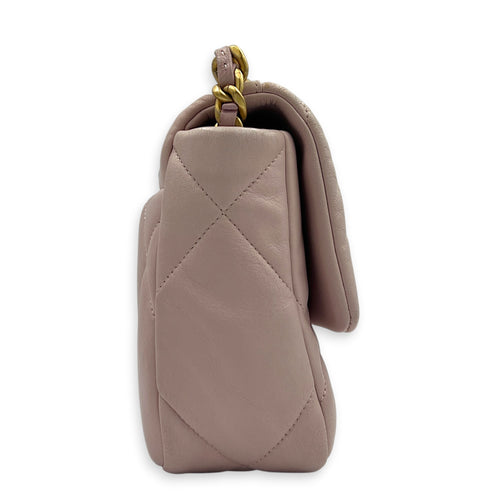 C19 Shoulder Bag Pink in Lambskin, Mixed hardware