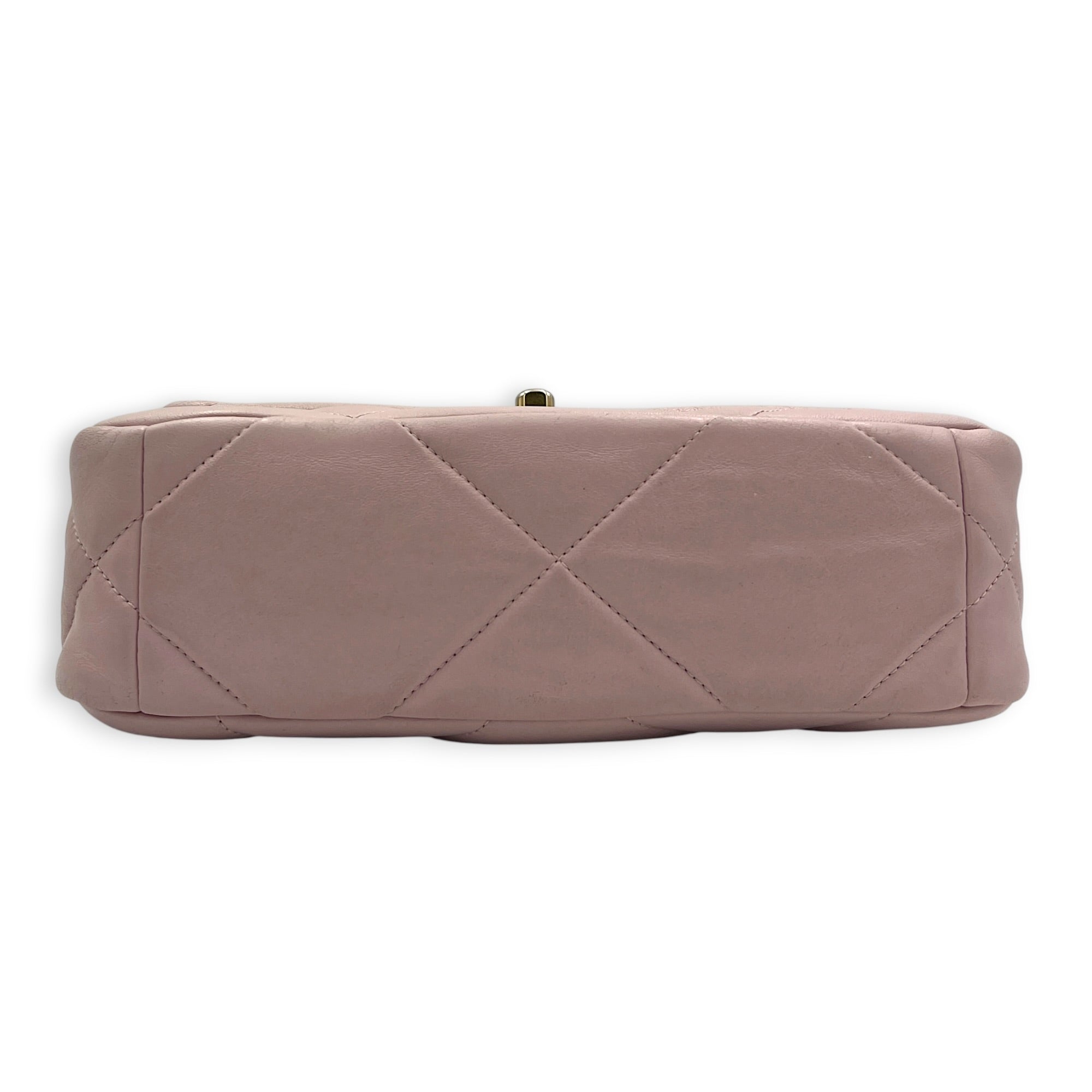 C19 Shoulder Bag Pink in Lambskin, Mixed hardware