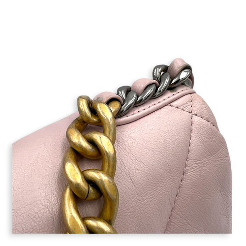 C19 Shoulder Bag Pink in Lambskin, Mixed hardware