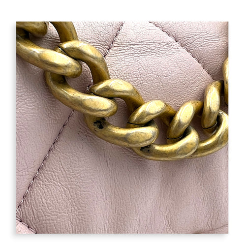 C19 Shoulder Bag Pink in Lambskin, Mixed hardware