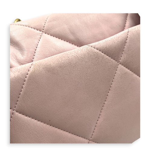 C19 Shoulder Bag Pink in Lambskin, Mixed hardware