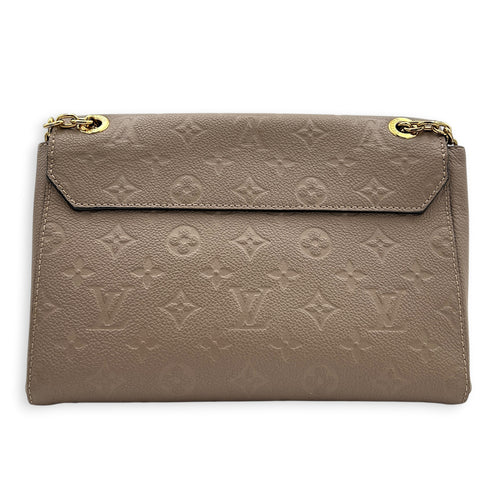 Vavin Shoulder Bag Beige in Empreinte Leather, Gold hardware