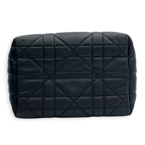 Toujours Vertical Black Top Handle Bag in Calfskin, Gold hardware