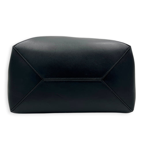 Puzzle Fold Black Tote Bag in Calfskin