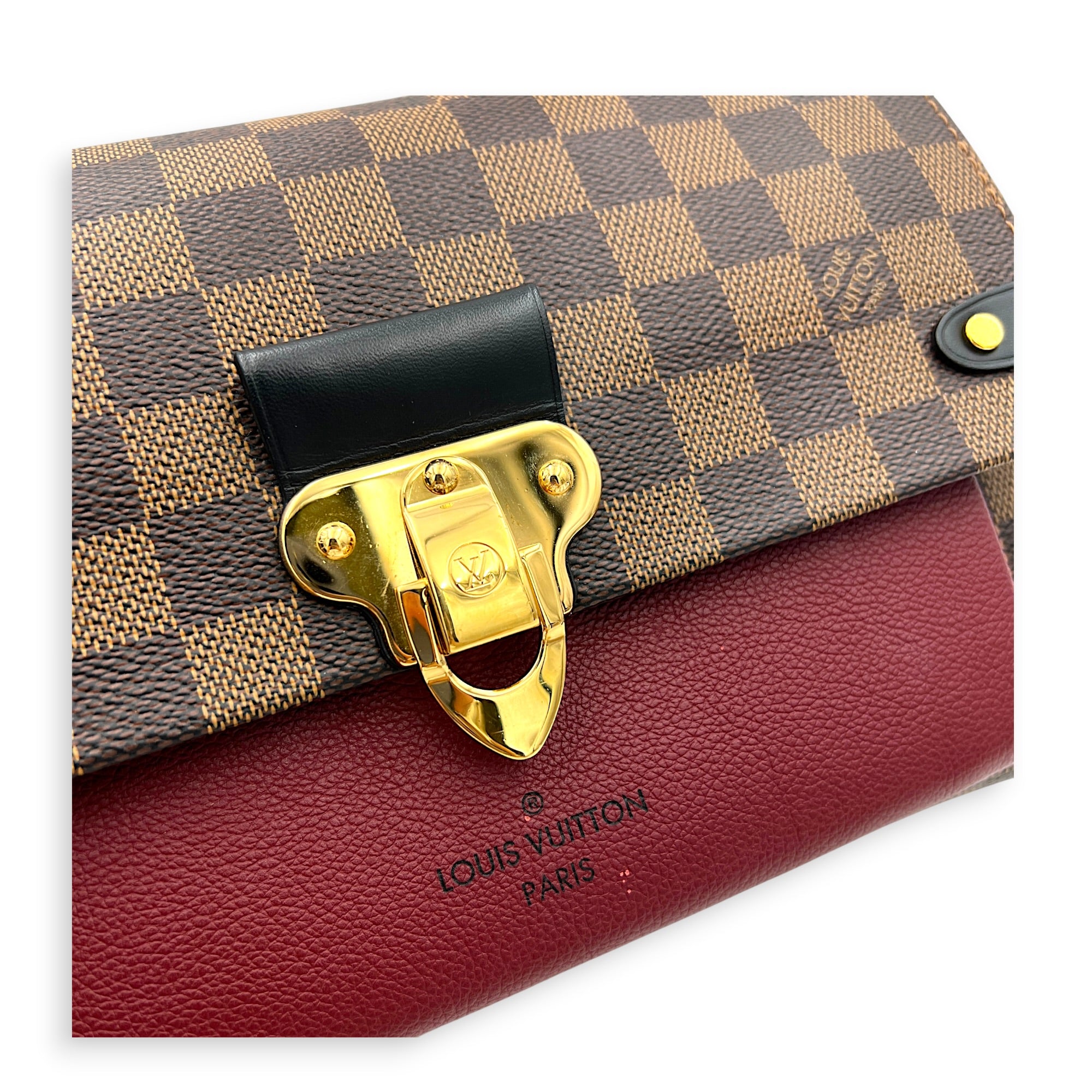 Vavin Shoulder Bag Brown in Monogram Coated Canvas, Gold hardware