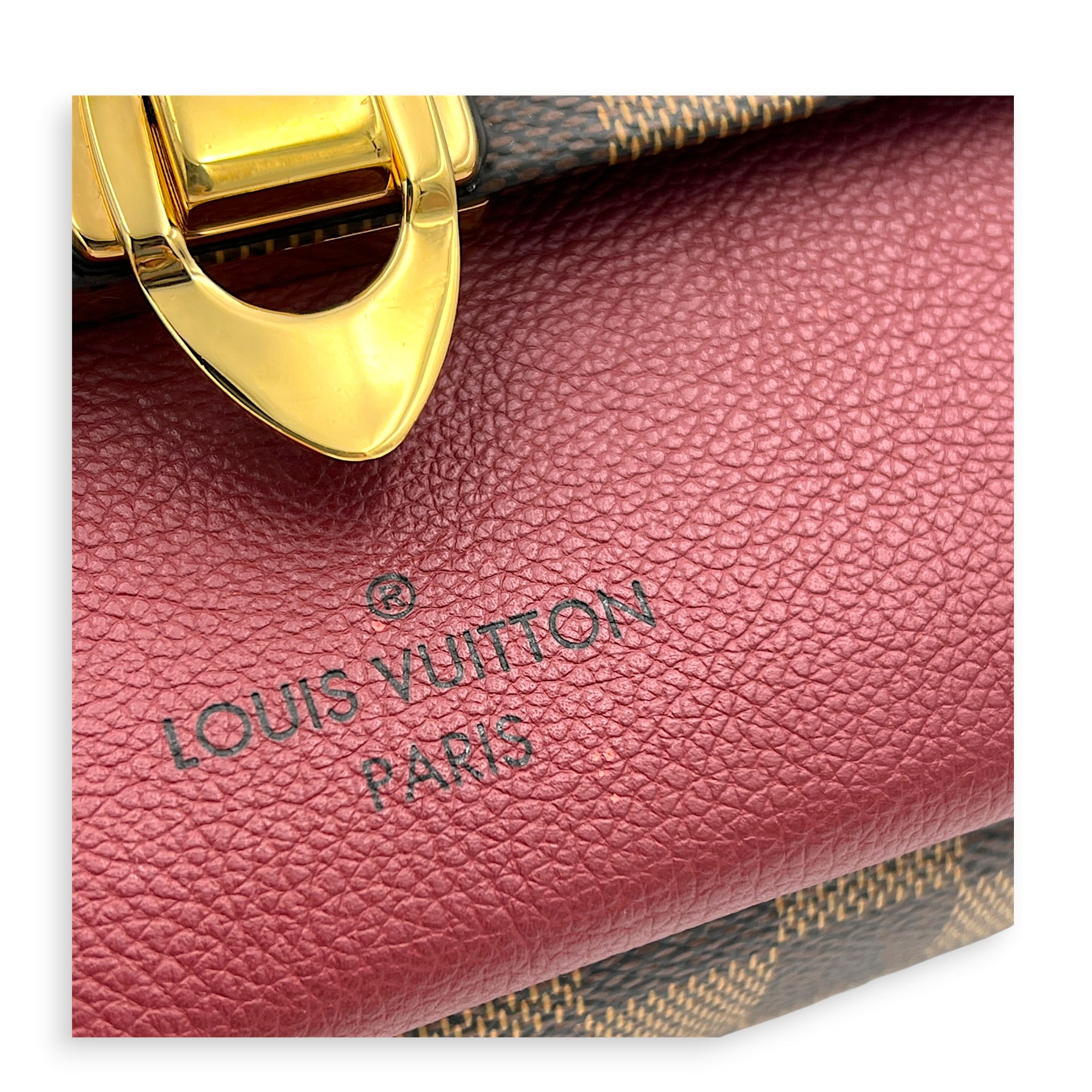 Vavin Shoulder Bag Brown in Monogram Coated Canvas, Gold hardware