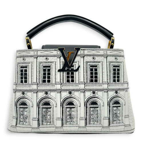 Capucines Multi-colour Top Handle Bag in Calfskin, Gold hardware