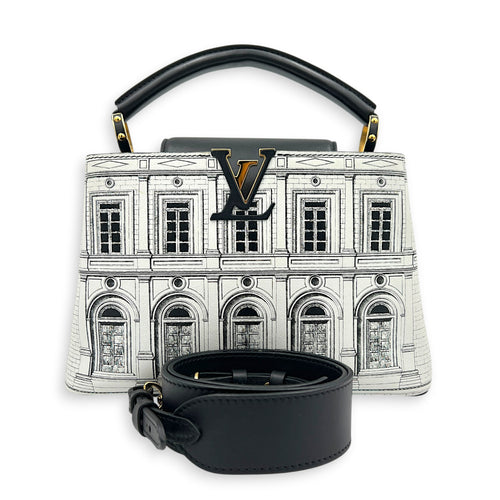 Capucines Multi-colour Top Handle Bag in Calfskin, Gold hardware