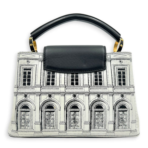 Capucines Multi-colour Top Handle Bag in Calfskin, Gold hardware