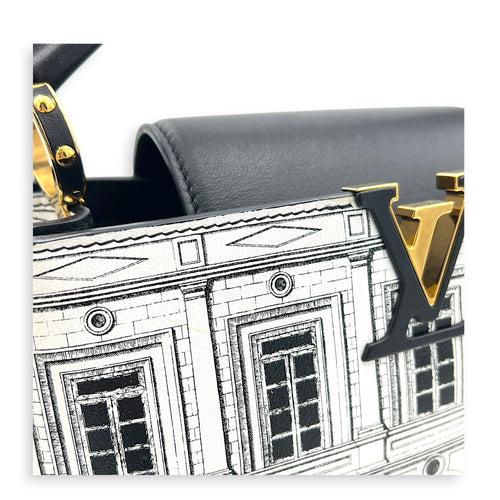 Capucines Multi-colour Top Handle Bag in Calfskin, Gold hardware