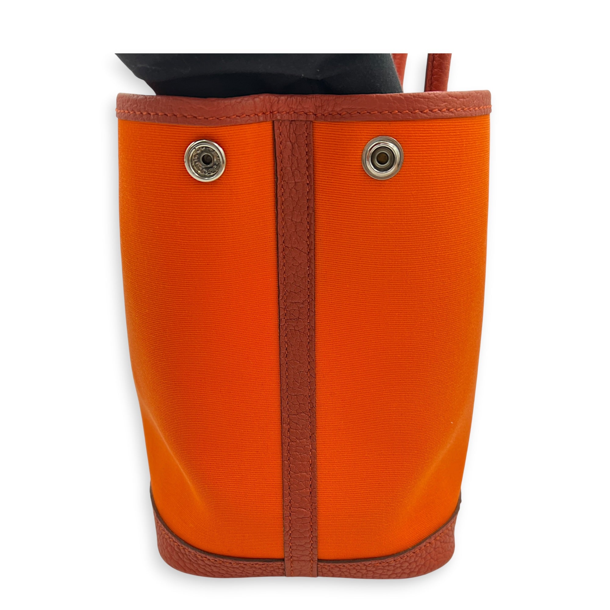 Garden Party 30 Orange Minium/ Sanguine Top Handle Bag in Canvas, Palladium hardware