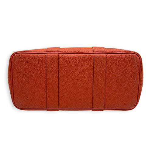 Garden Party 30 Orange Minium/ Sanguine Top Handle Bag in Canvas, Palladium hardware