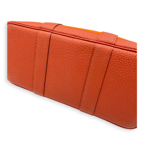 Garden Party 30 Orange Minium/ Sanguine Top Handle Bag in Canvas, Palladium hardware