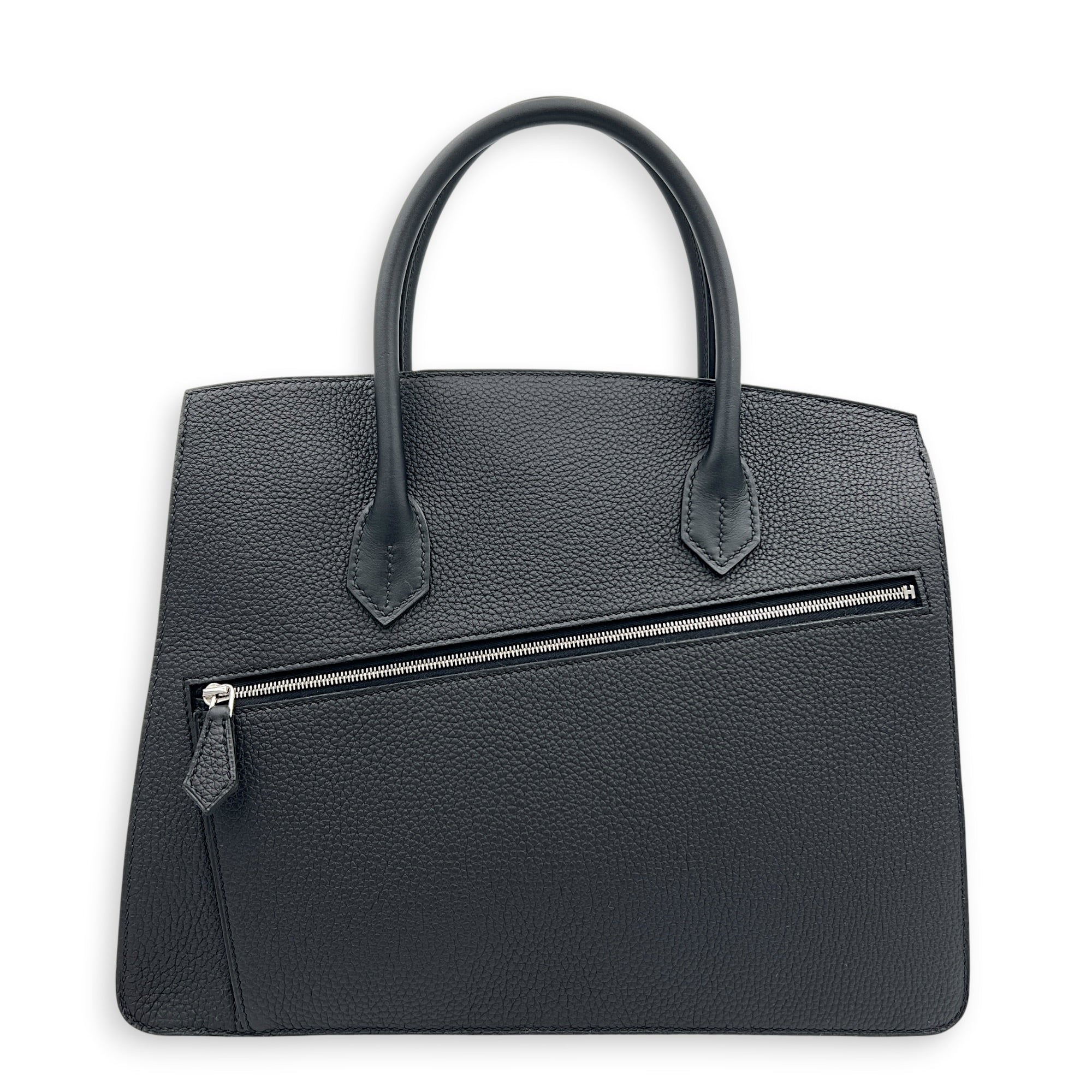 Birkin Desordre 30 Black Top Handle Bag in Togo/ Swift, Palladium hardware