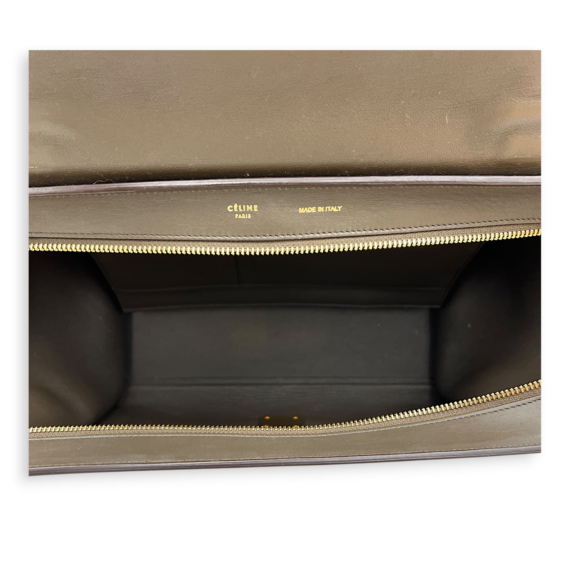 Trapeze Top Handle Bag Yellow in Calfskin, Gold hardware